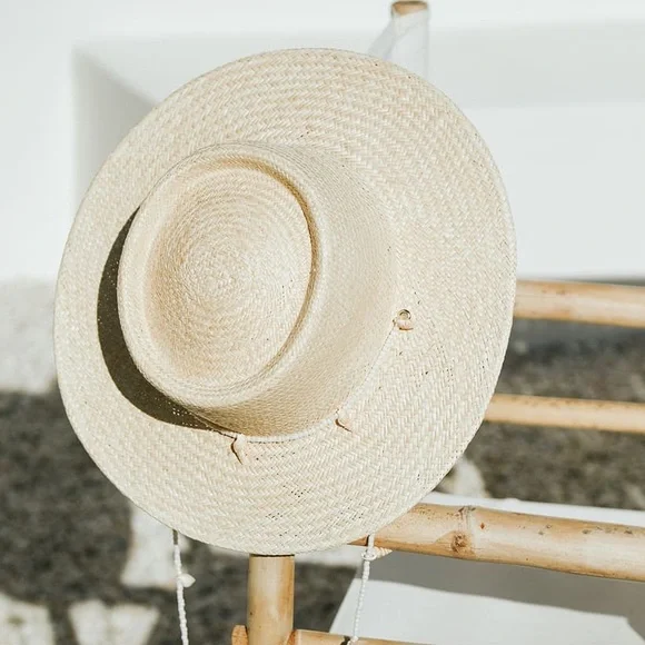 lack of color seashell boater hat - Picture 2 of 6